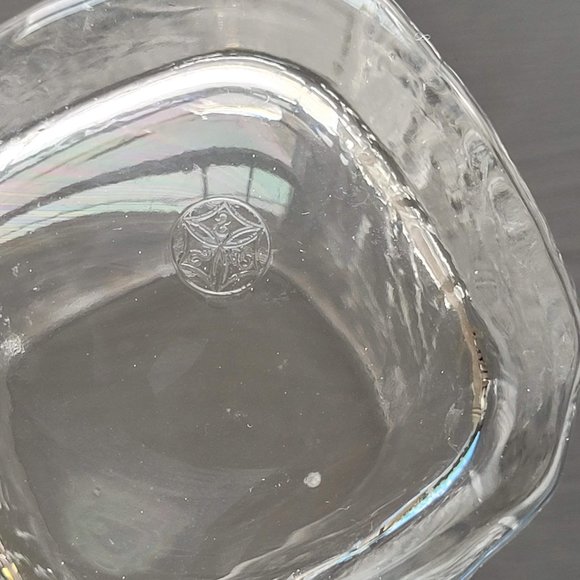 Vintage Frosted Textured Glass Tumblers - Trees - Picture 8 of 12